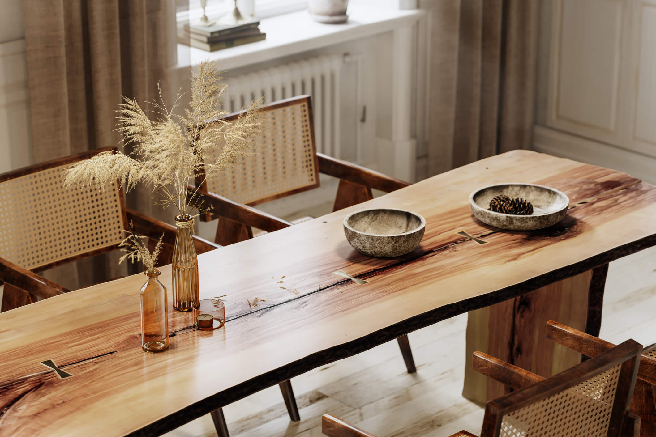 Décoration d'une salle à manger d'un appartement bordelais